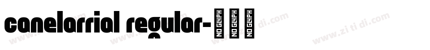 canelarrial regular字体转换